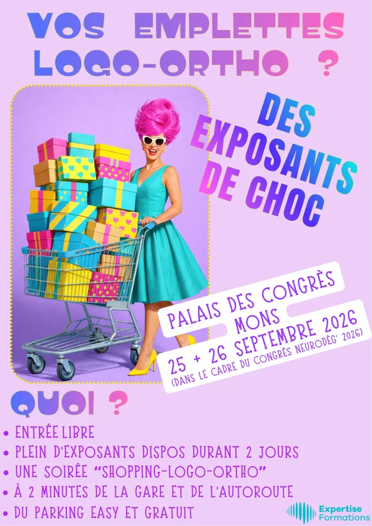 Affiche pour les exposants du Congrès Pathologies Neurodégénératives 2026