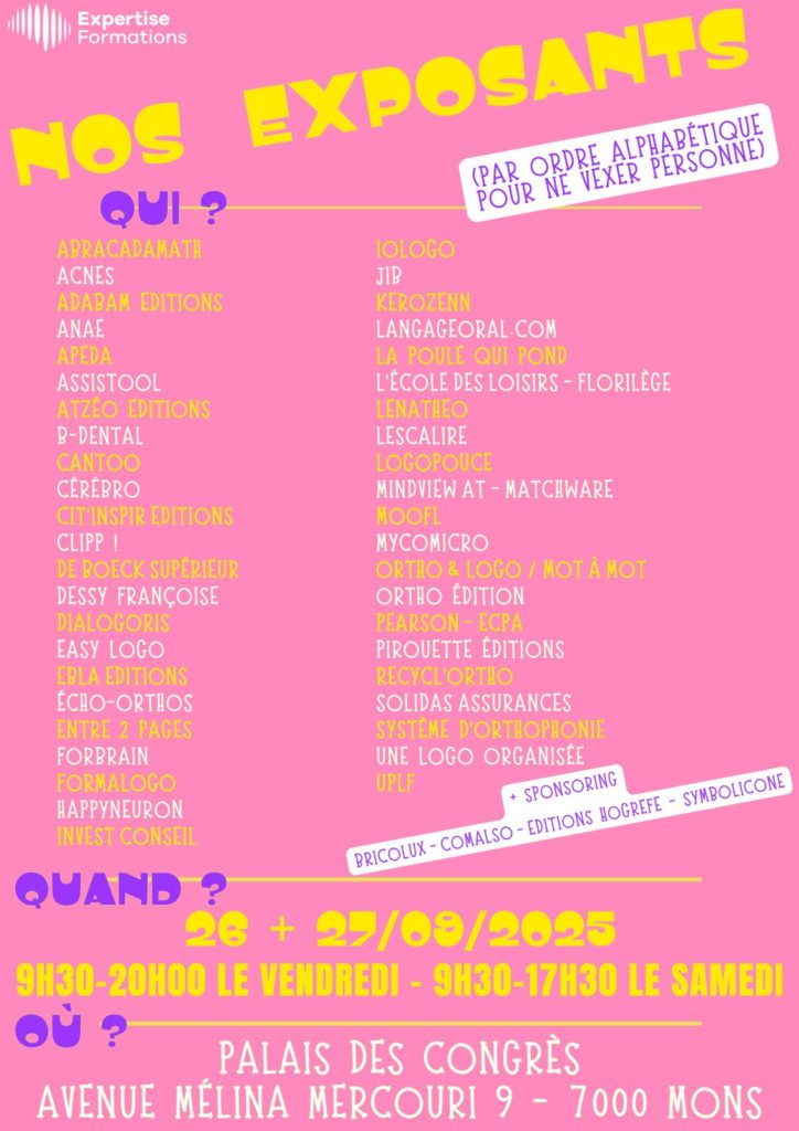 Liste des Exposants du Congrès TDL 2025