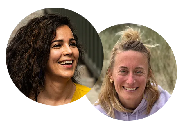 Leïla Benaïssa (FR) et Séverine Zientarski (BE)